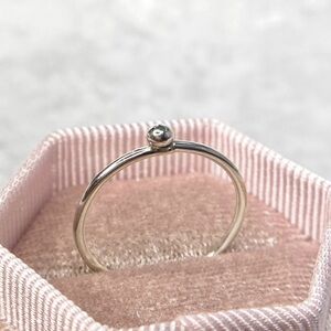 Dainty Bead Ring Sterling silver, handmade bead ring made from recycled silver